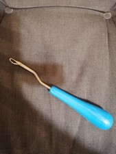 Knüpfhaken blau,Teppich knüpfen, Handarbeit, Bildteppich knüpfen, Universalgröße