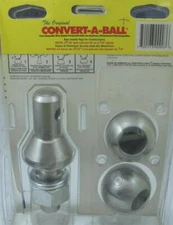 Convert-A-Ball 903 Stainless Steel Trailer Ball Set 1" Shank 1-7/8& 2"Ball