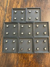8-Count 50mm Wargaming Square Bases w/4 Magnet Slots Warhammer The Old World