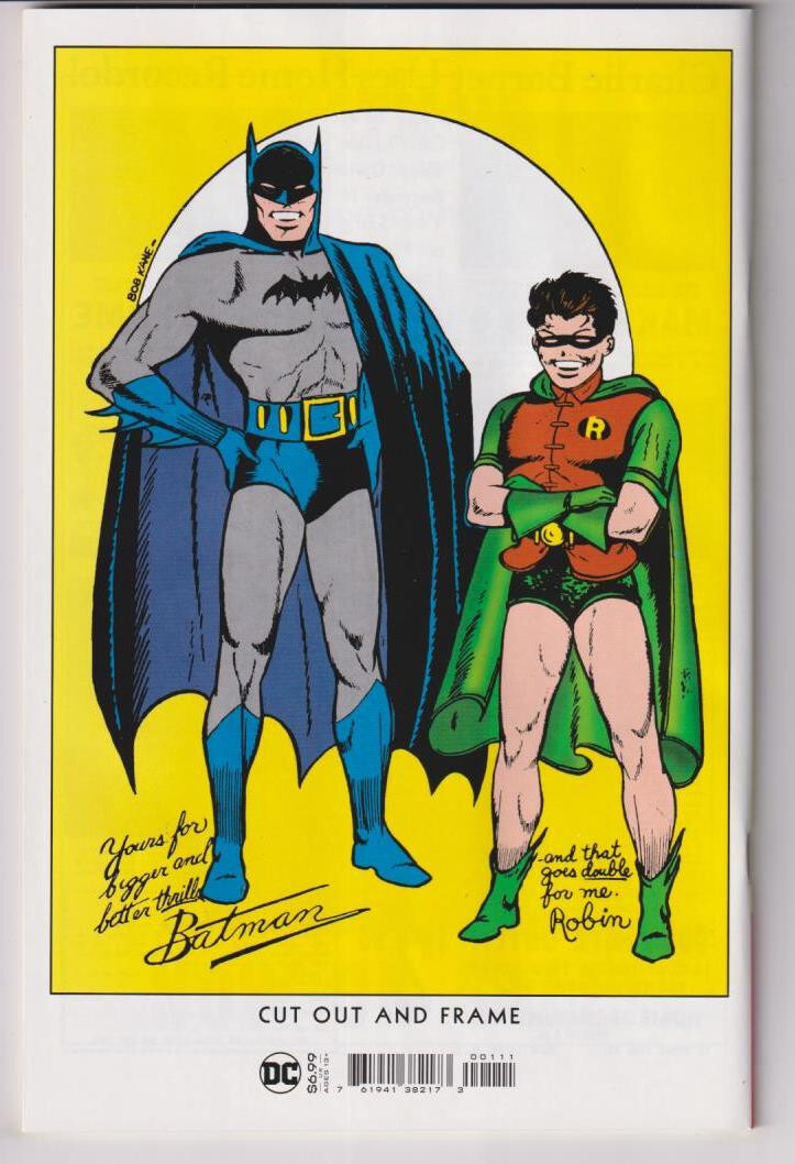 BATMAN #001 FACSIMILE EDITION CVR A BOB KANE & JERRY ROBINSON (DC