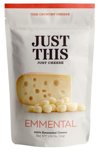Snacks secos crujientes con queso 100 % EMMENTAL 50 g 1,76 oz