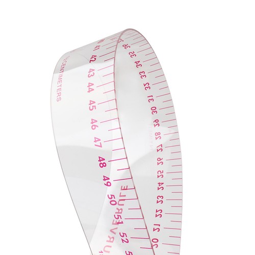 Plastic Curve Ruler 61cm 1.2mm Thick Flexible Plastic Multi Purpose ...