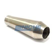12 Stainless Steel Performance Motorcycle Muffler Reverse Cone 2.5 12 Stainless Steel Performance Motorcycle Muffler Reverse Cone 2.5