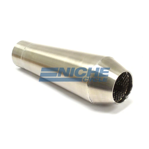 12" Stainless Steel Performance Motorcycle Muffler Reverse Cone  2.5"