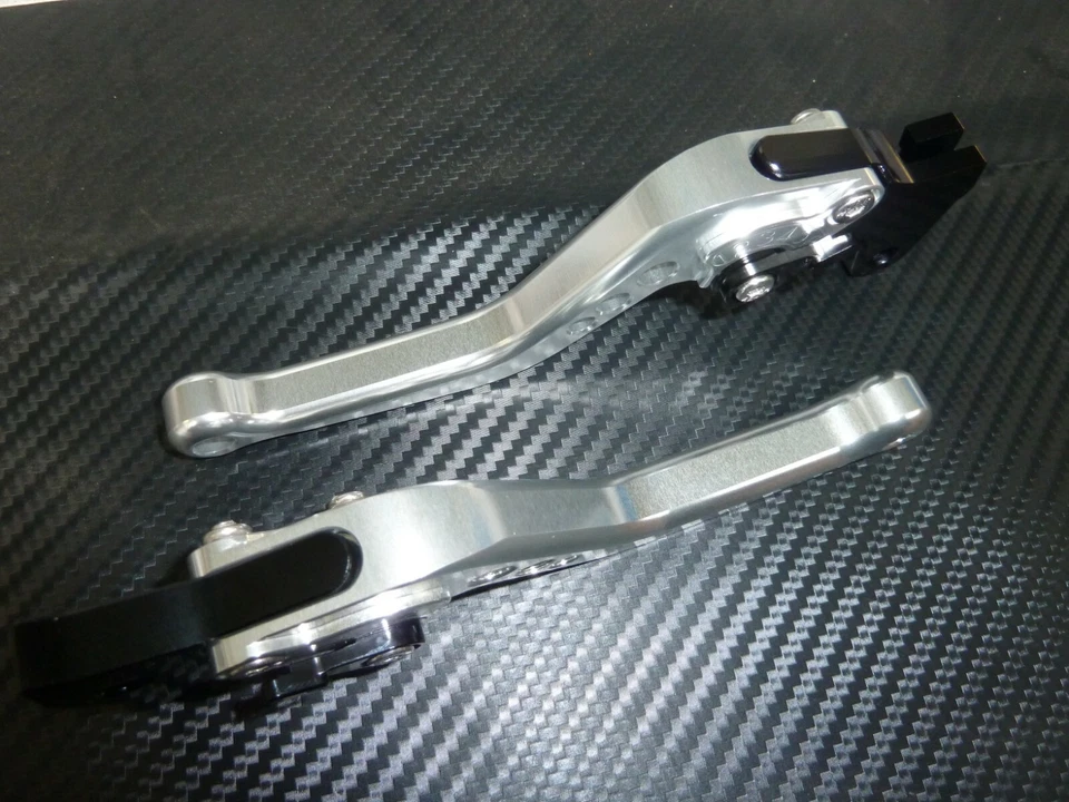 YAMAHA XJ550 1981 - 1985 SHORT SILVER BRAKE & CLUTCH LEVERS SET ROAD Foto 3 de 4