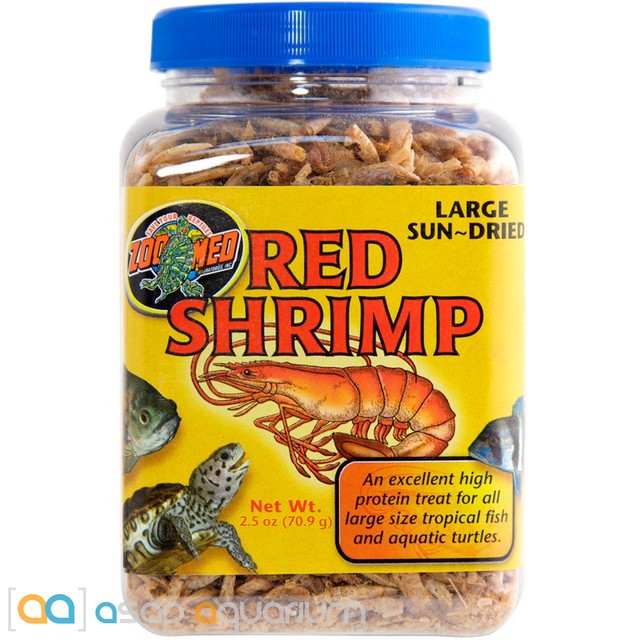 Zoo Med Sun Dried Large Red Shrimp 2.5oz Turtle Cichlid Zoo Med Sun Dried Large Red Shrimp 2.5oz Turtle Cichlid