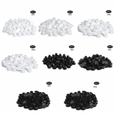 50Pcs Multi-spec Screw Caps Covers Flush Type Plastic Hole Plug Button,Tops
