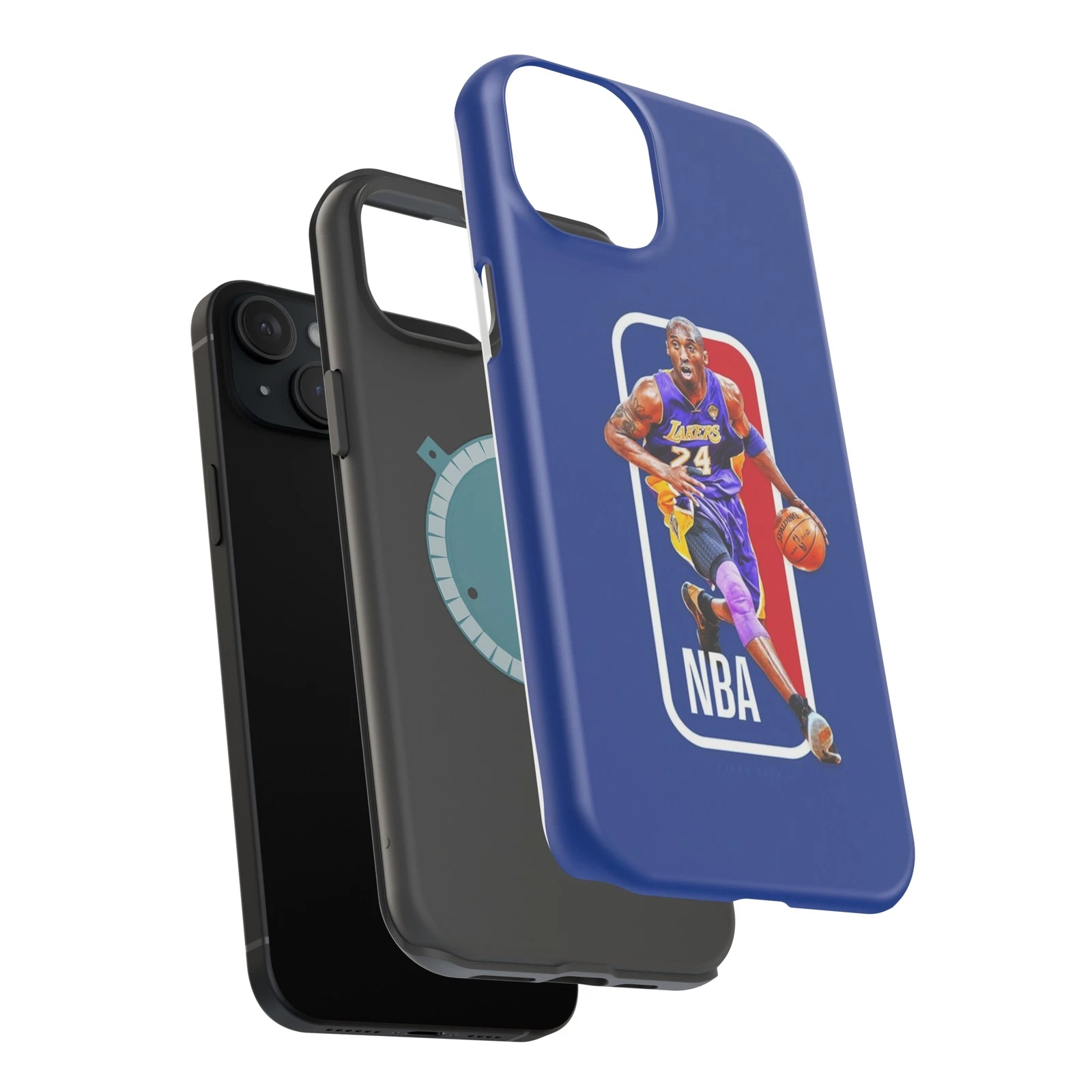 Kobe Bryant NBA Logo, Black Mamba Phone Case