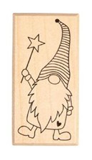 Rayher Timbro Folletto Elton, 3x6cm, 29240000, Legno d'Acero, Multicolore, Norma