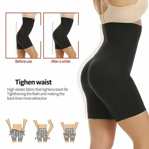 Shapemint Body Shaper Shorts a vita alta - Shapewear per donna controllo pancia - Foto 7 di 15