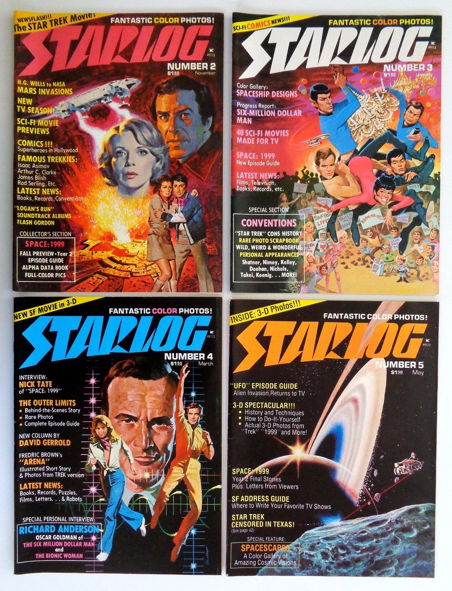 Starlog Magazines #s 2,3,4,5,6,7,8,9,10,12,18 - (Early Issues