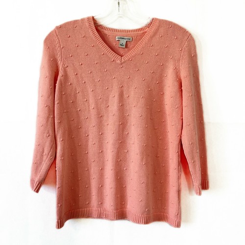 peach pullover sweater