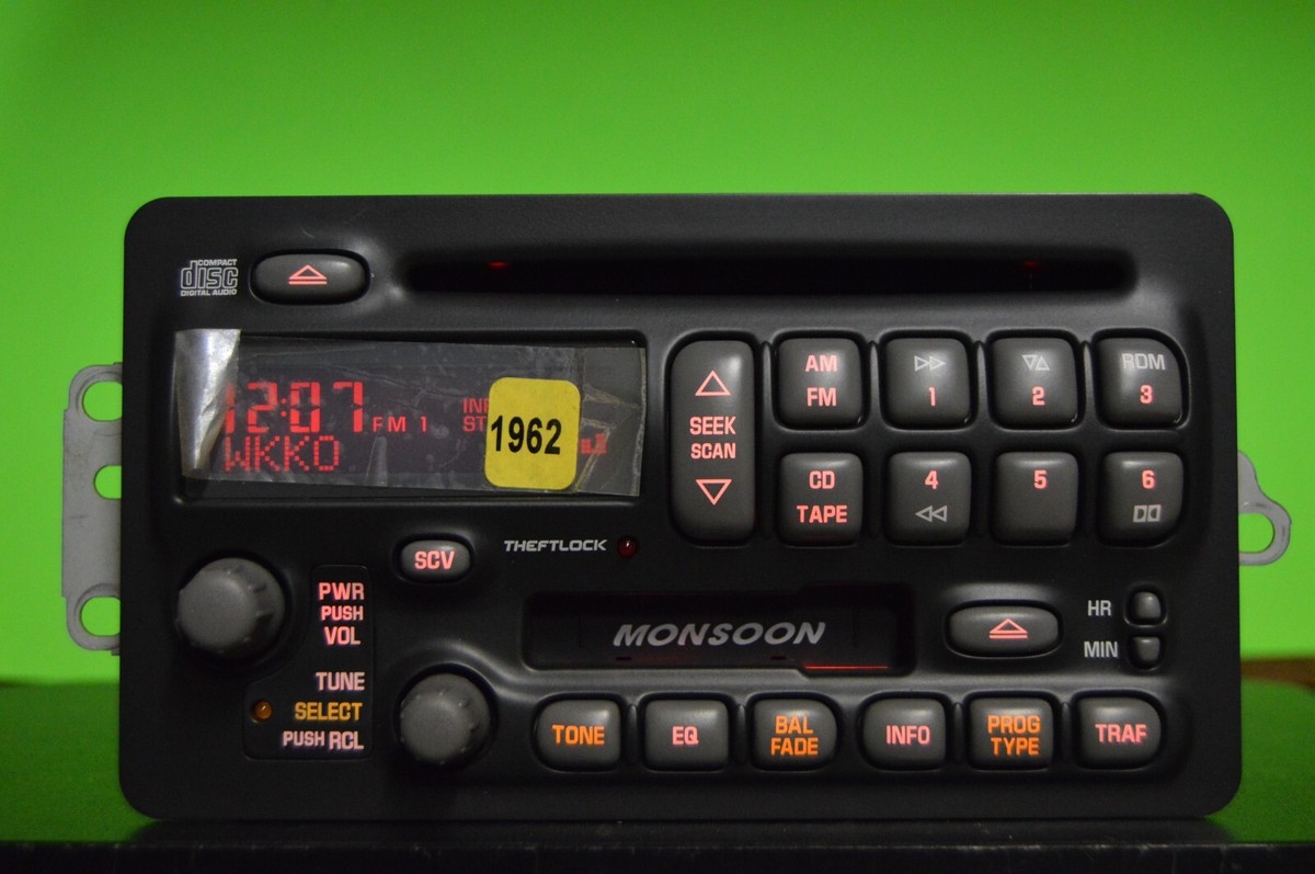 00 01 02 03 04 Pontiac factory MONSOON CD Cassette player radio