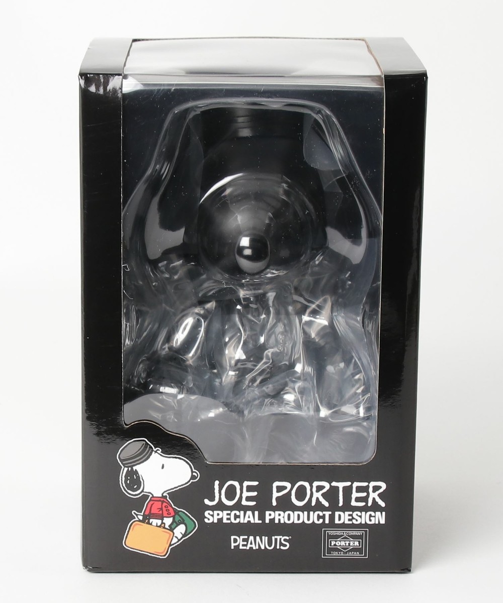 PORTER×スヌーピー フィギュア ブラック NEW JOE PORTER Snoopy Figure Black Collaboration with