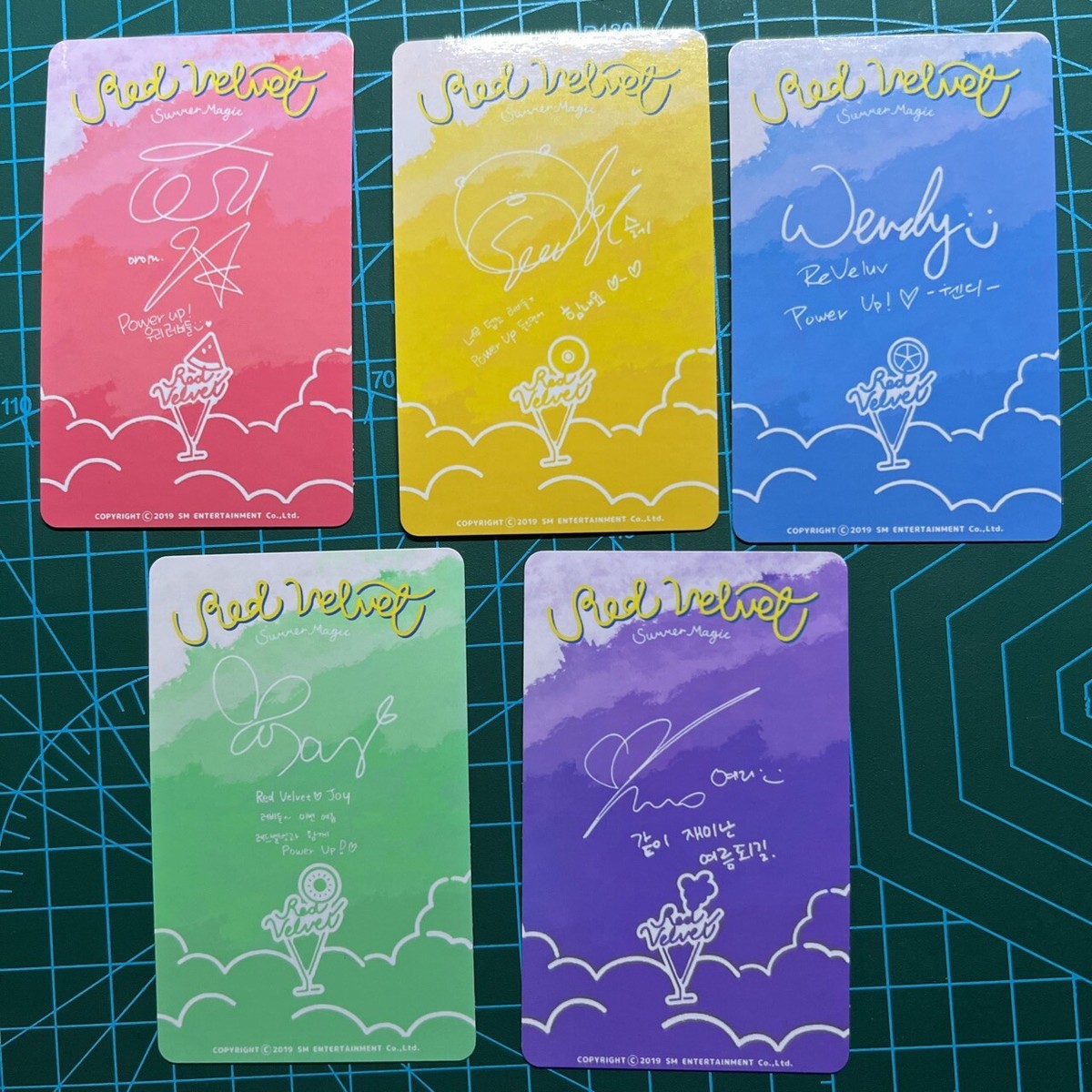 Red velvet 1st membership ACE kit photocard Irene Joy Wendy Yeri