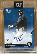 2020 TOPPS NOW Opening Day #OD-77B LUIS ROBERT WHITE SOX ROOKIE BLUE AUTO 42/49