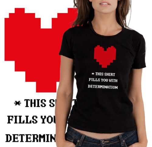 Undertale  - Maglietta Cuore Determinazione - Heart Tee T-shirt - Photo 1/1
