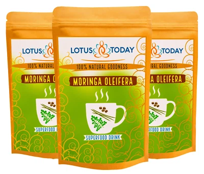 LOTUS TODAY Herbal Tea Moringa Tea Energy Boost Immunity Tea Moringa Leaf | green Leaves tea