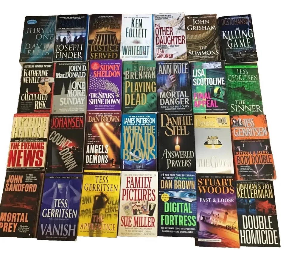 THRILLERS Lot of 12 Bestselling Paperback Books - FREE SHIPPING  - Image 3 of 4
