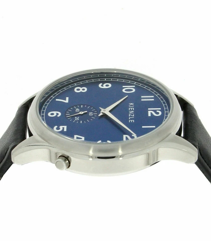 KIENZLE reloj para hombres, radiocontrolado, acero inoxidable, esfera azul, DW-00219 - Imagen 4 de 4