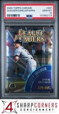 2000 TOPPS CHROME #461 LARRY WALKER-NOMAR GARCIAPARRA POP 4 PSA 10