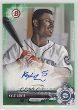 2017 Bowman Retail Prospect Auto Green 44/99 Kyle Lewis #PA-KL Auto 0g4