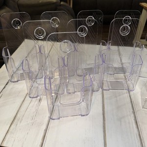 11 Pack Acrylic Brochure Holder 4x7.9 4.25x9 Plastic Flyer Display Stand Clear