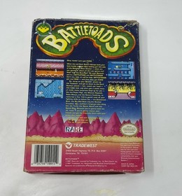 Battletoads Nintendo NES 1991 - COMPLETO CIB - *RARO* - Bel carrello - Testato
