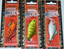 3 lures lucky craft lv-100 sinking 2.5" 7/16oz  lipless crankbait assortment