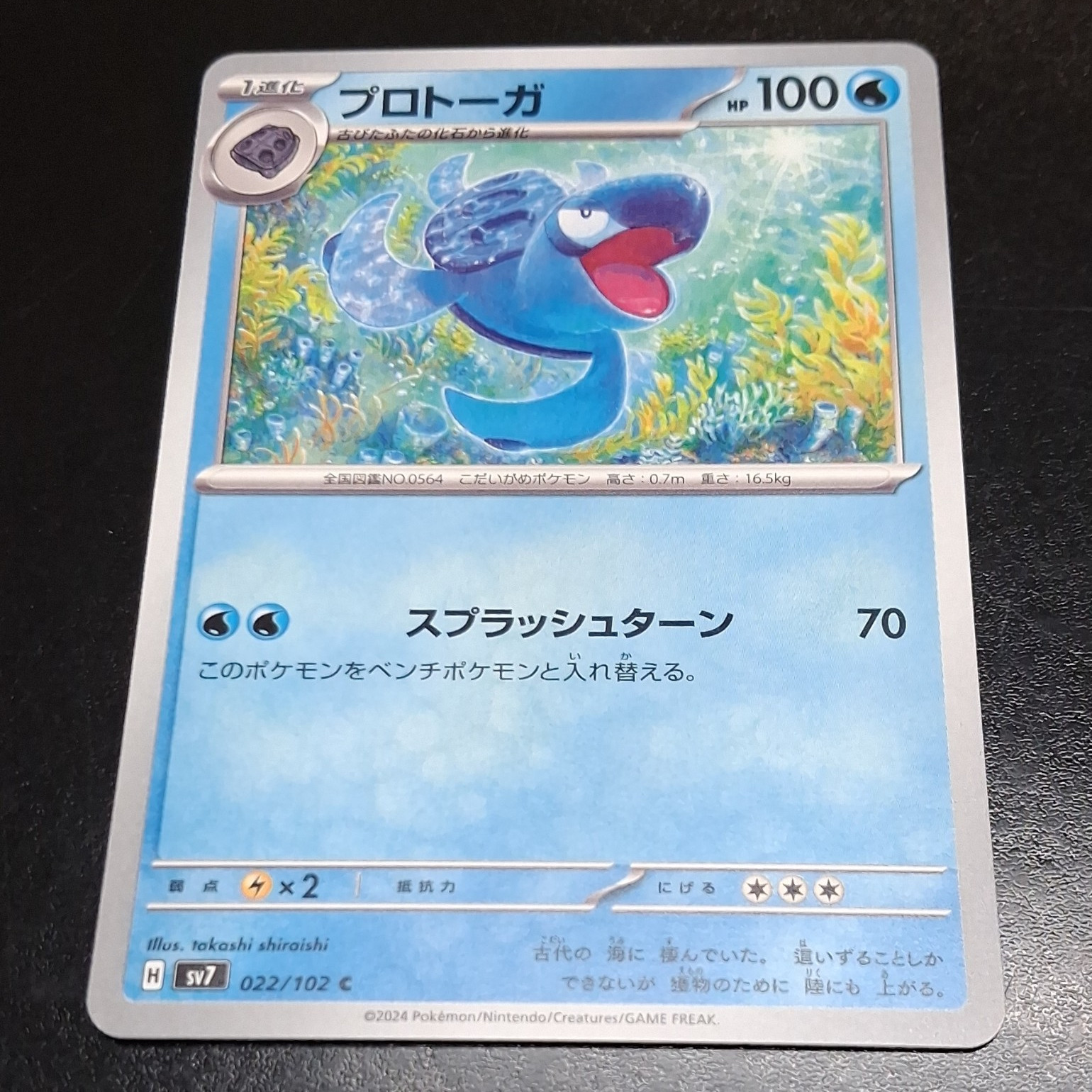 The Pokémon Company TCG Protoga Tirtouga 022/102 SV7 JP Unlimited 2024 100HP