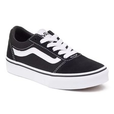 Vans Ward Suede Canvas Lifestyle Sneaker S2V-03/24 Youth Size 5 Black White