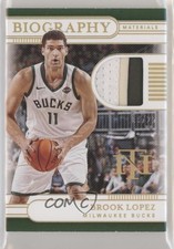 2019-20 Panini National Treasures Biography Materials Prime /25 Brook Lopez 6fs