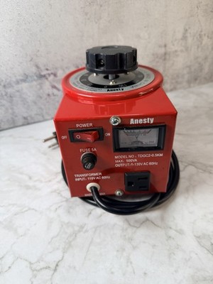 ~VARIAC TRANSFORMERS Model# TDGC-0.5KM Variable Voltage Regulator 110V 0-130V