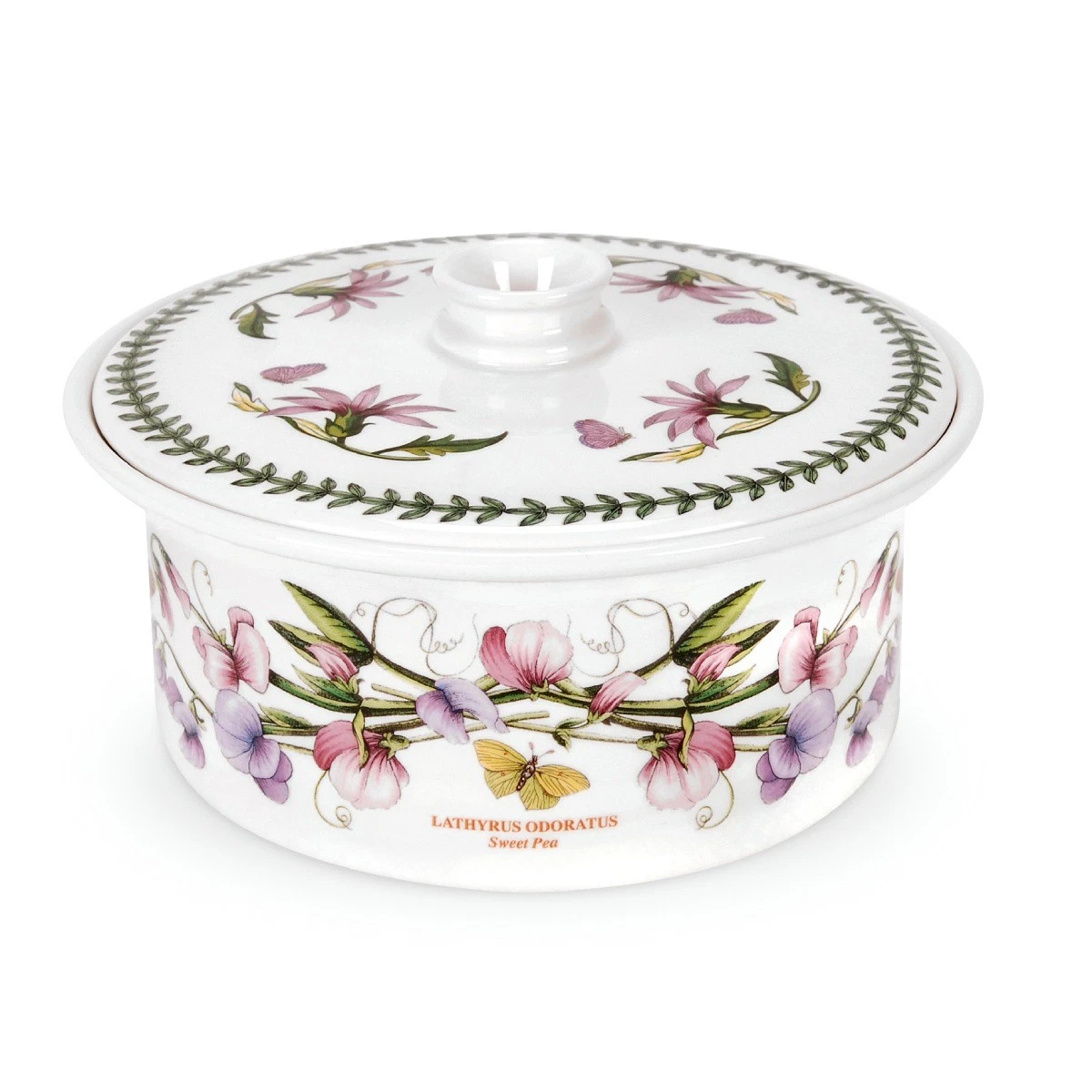 Botanic Garden Covered Casserole, Sweet Pea - Thumbnail 4