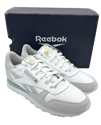 NEW REEBOK Classic Leather White Seaside Grey US size 10