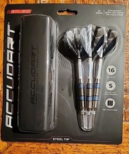 Accudart 10 Piece Steel Tip Standard Dart Set With Tri-Fold Case 16g STL 2.0 NIP