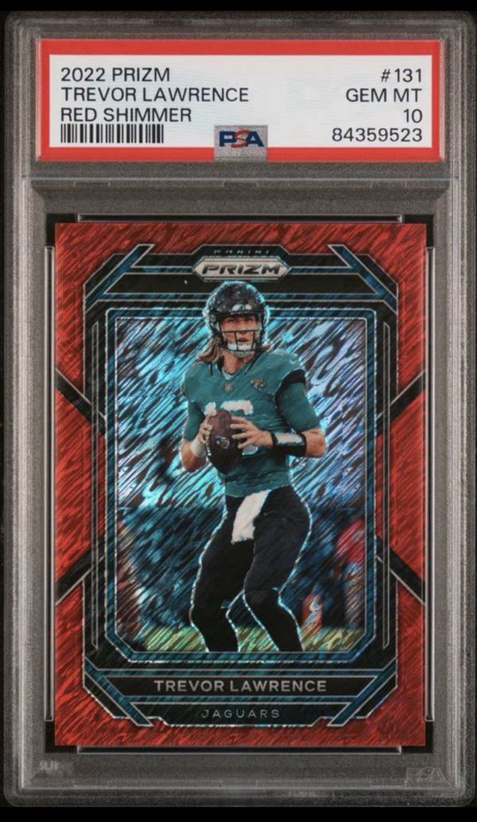 2022 Panini Prizm - Trevor Lawrence #131 Red Shimmer Prizm /35