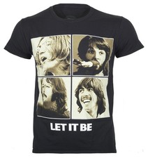 Image of Official The Beatles T Shirt Let It Be Album Cover Art Logo New S M L XL XXL