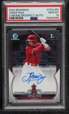 2023 Bowman Chrome Prospect Auto Jorge Ruiz #CPA-JRZ PSA 10 GEM MT Auto 0m4r