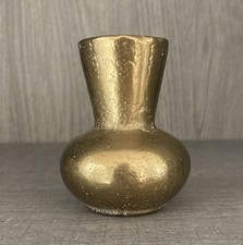 Vase - Blumenvase / Miniatur - Sammlerst&uuml;ck / Messing massiv