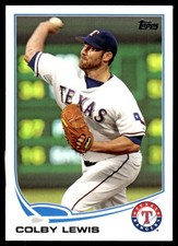 Colby Lewis 2013 Topps #248 Texas Rangers MLB READ FREE SHIPPING AutographDen