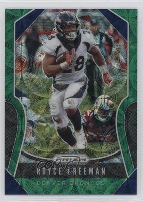 2019 Panini Prizm Green Scope Prizm 62/75 Royce Freeman #204 0q3