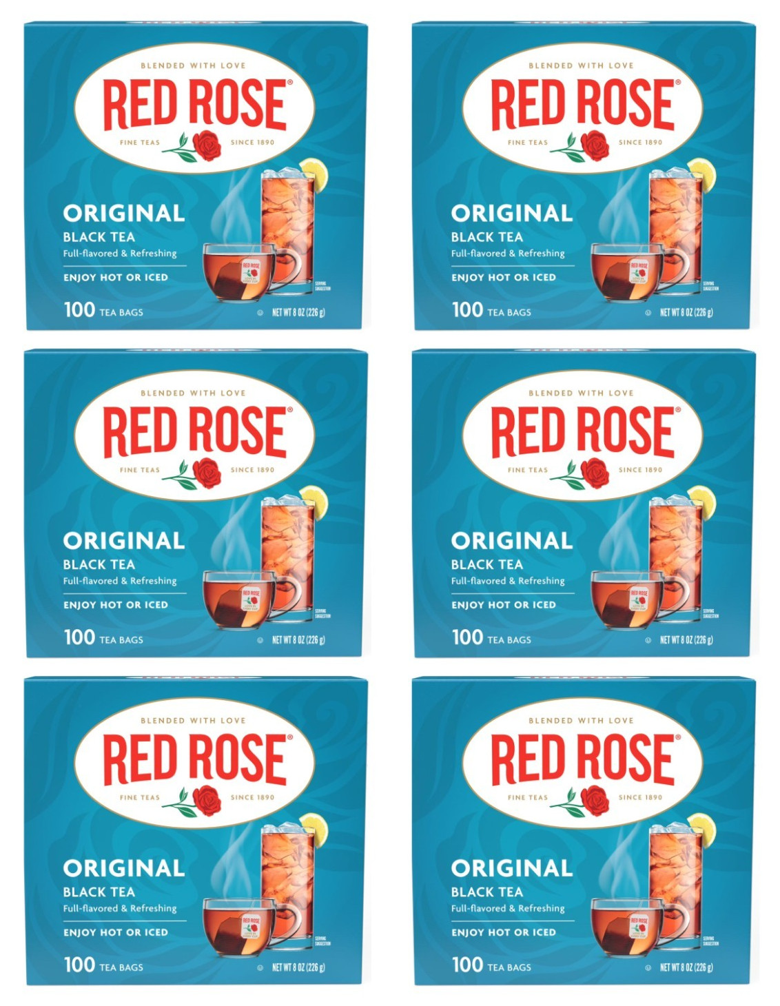 -100 Tea Bags Full-flavored & Refreshing