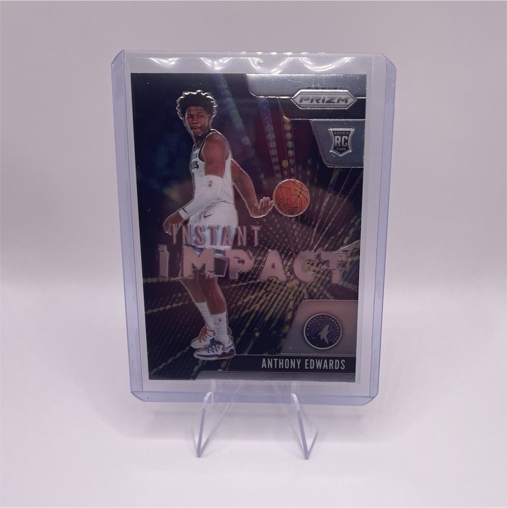 2020-21 Panini Prizm Anthony Edwards Instant Impact Rookie #1 Timberwolves