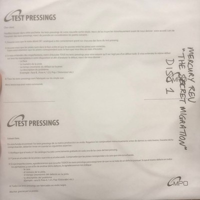 Mercury Rev - The Secret Migration RARE TEST PRESSING 2LP 12''