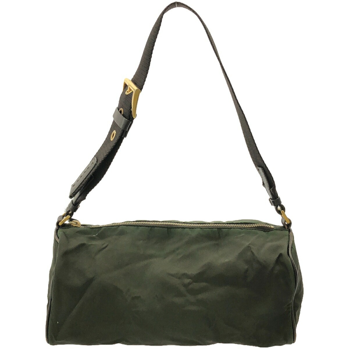 Prada Green One Shoulder Nylon Bag Pre-Owned Itxz4B74Nlzc