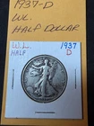 1937 D Walking Liberty Half VF +++