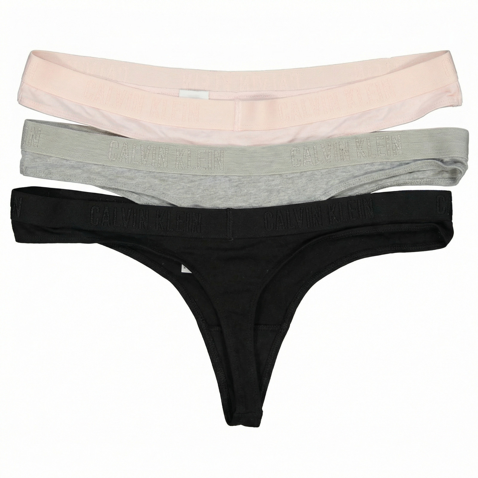 Calvin Klein Women's Monochrome 3 Pack Thong XL thumbnail 2