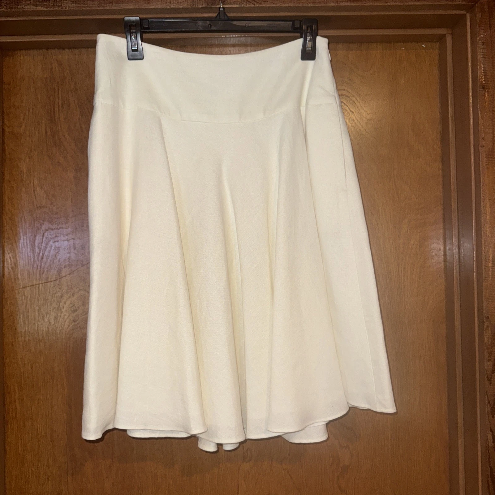 Ralph Lauren Womens 4 English Cream Lined 100% Linen Skirt Pockets NEW
Opens in a new window or tab