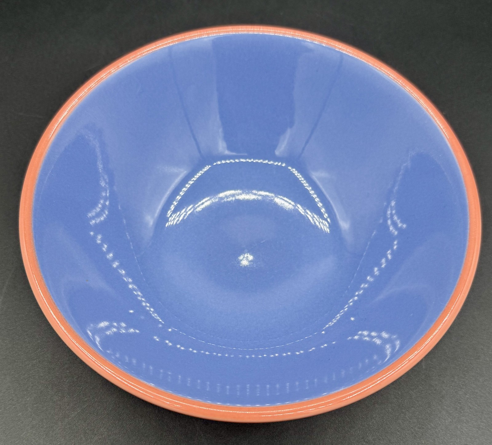 4 Lindt Stymeist Colorways 6.5” Coupe Cereal Bowls Salmon Turquoise Blue